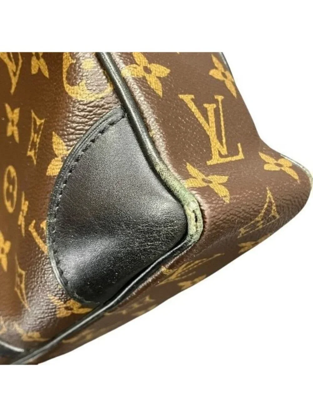 Louis Vuitton Monogram Macassar Porte Documents Voyage Bag Handbag Business
